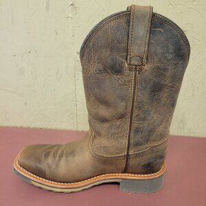 NEW Double H Trinity Maxflex Roper Buffalo leather women's work boots 9M 10M